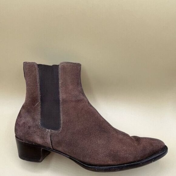 Heschung Women’s Brown Nubuck Ankle Boots Size 8.5 (EU 39) | French Leather - Picture 10 of 10